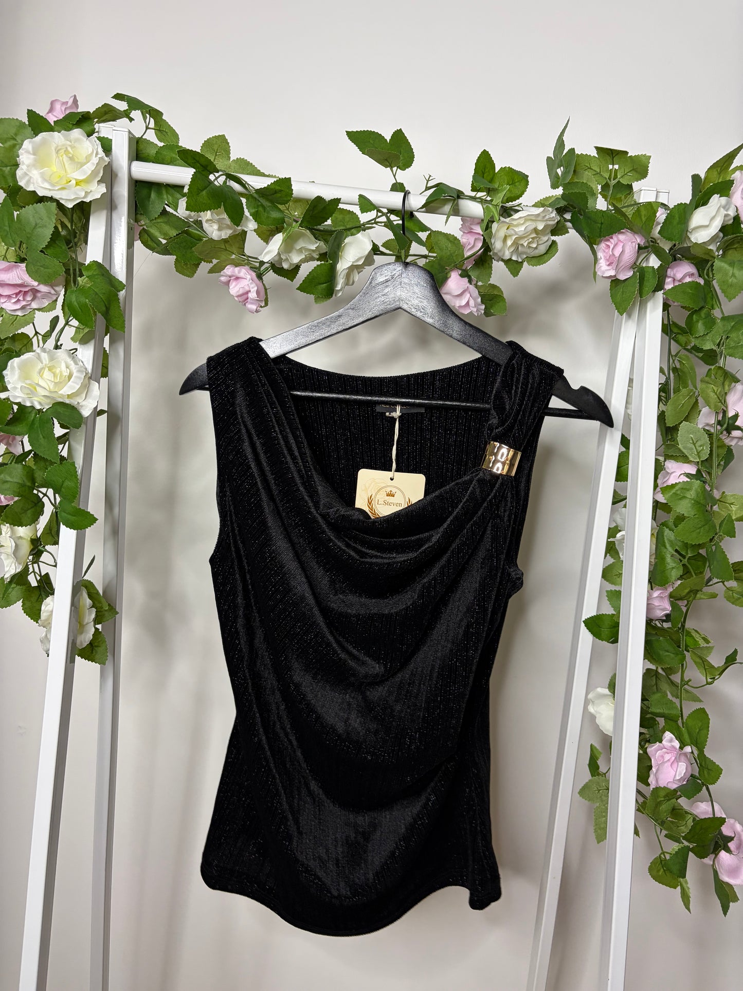 Haut pailleté black