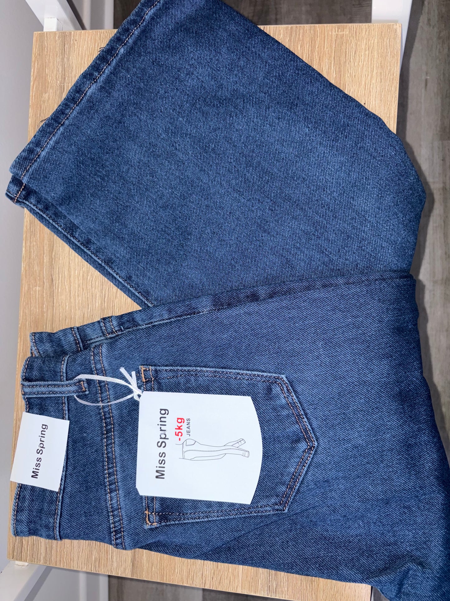 Jean Taille Haute Foncé