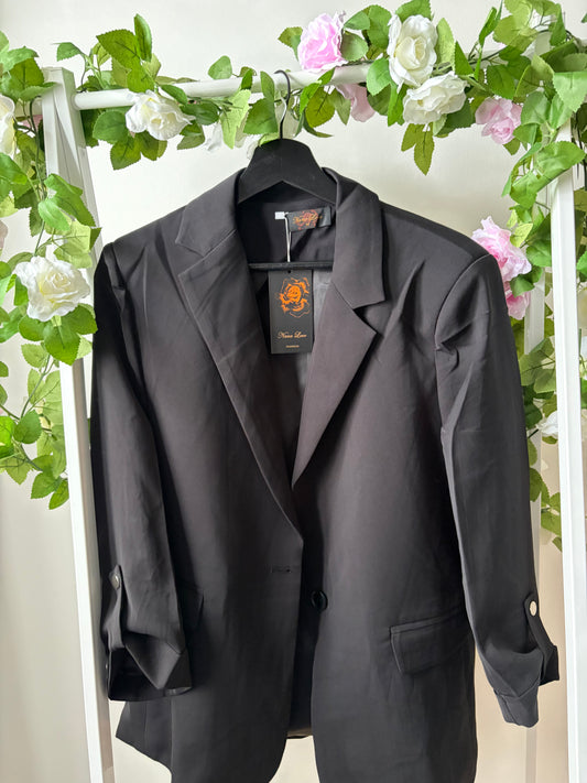 Blazer Manches Longues Noir