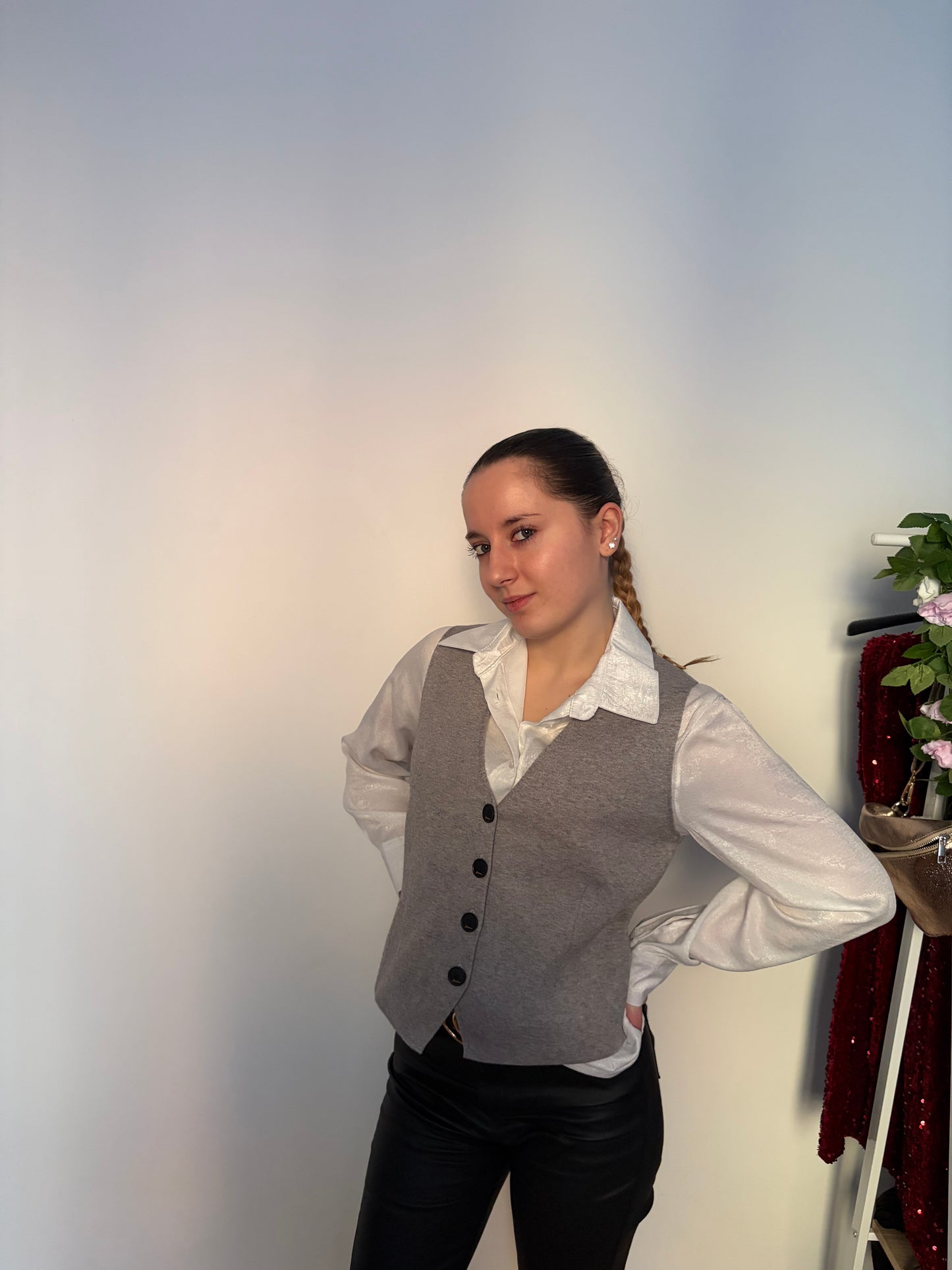 Gilet sans manches gris