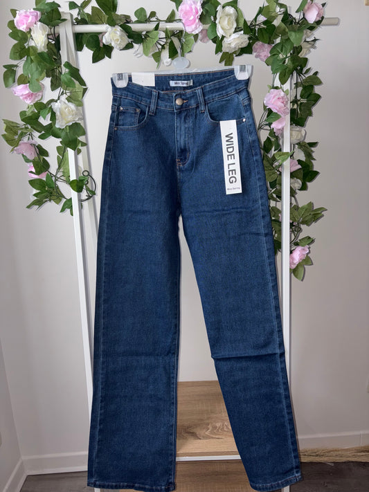 Jean Taille Haute Foncé